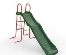 Haumea Freestanding Childrens 6ft Slide and Climbing Ladder - Suitable for 3 years Plus and Max User 50kg - 1 Year Warranty (Green Orange)