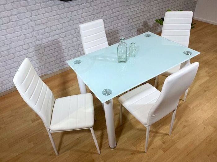 Glass dining table set with 4 chairs Free Delivery