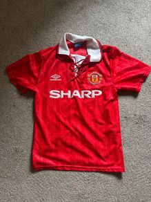 authentic 92-94 manchester united jersey