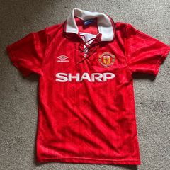 authentic 92-94 manchester united jersey