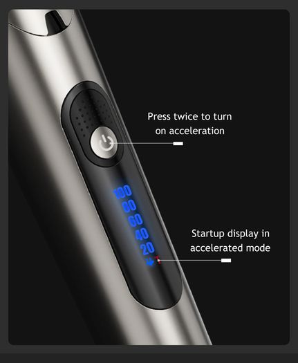 Professional Electric Trimmer For men With LED Screen Washable Rechargeable Men Strong Power Steel Cutter Head