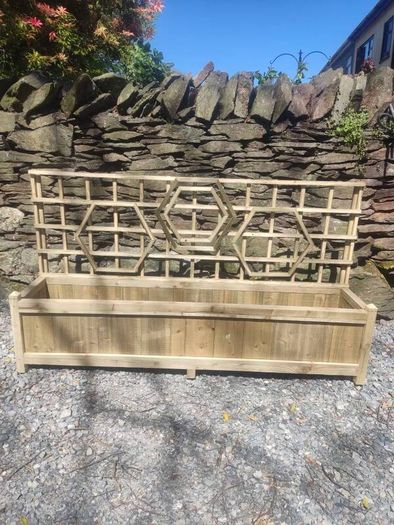 Rustic Planter Trellis