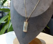 9ct Gold and Jade Pendant Necklace, Chinese Character Design, Italian 375 Chain