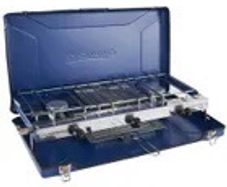 Camping Folding Double Burner and Grill New