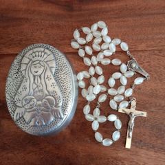 Vintage Rosary Beads in Outer Box