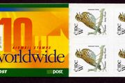 2001 Ireland W Value Song Thrush Definitive Stamp Booklet Mint Never Hinged (MNH). Hibernian HB92.