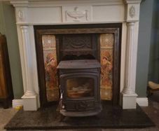 fireplace and stove