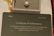 Genuine White South Sea Pearl Pendant boxed with Certificate