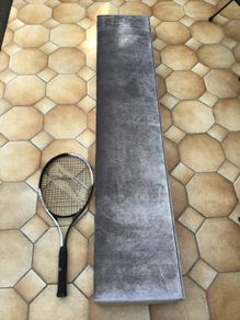 Curtain Pelmet Medium | Grey Velvet