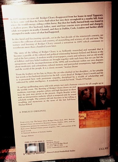 1999.  Angela Bourke . The Burning Of Bridget Cleary.