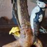 Vintage Goebel Woodpecker Table Lamp Image 2