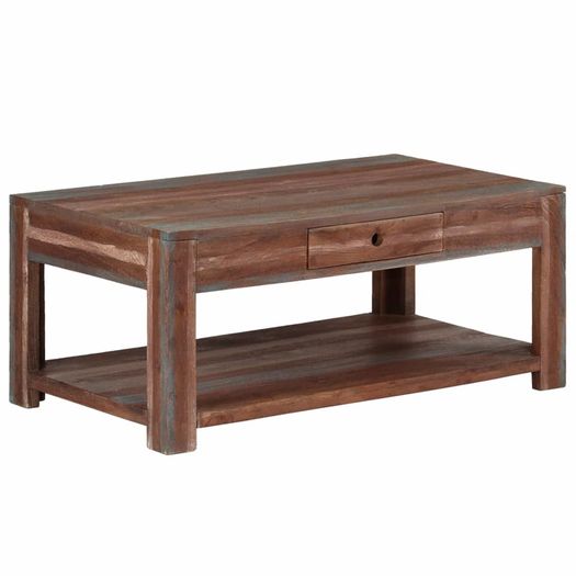 Coffee Table Solid Wood Vintage 88x50x38 cm
