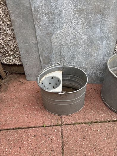 Steel mop bucket