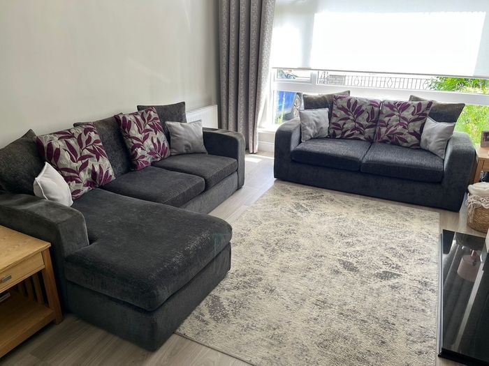 FREE TO TAKE DFS 3 Seater Chaise and 2 Seater Sofa Set Solid Condition