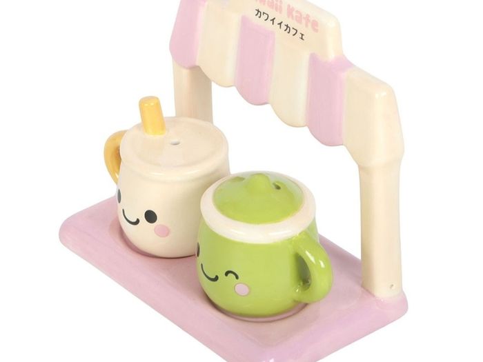 Kawaii Latte Salt and Pepper Shakers