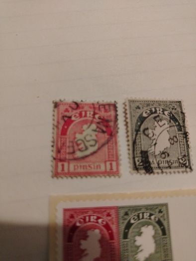 Replica of Irelands first definitive stamp