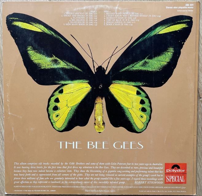 LP Bee Gees, in good condition. The price is on the list.