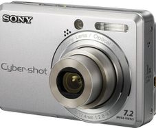 Sony Cyber-shot DSC-S730 Digital Camera 7.2MP Silver DSC S730