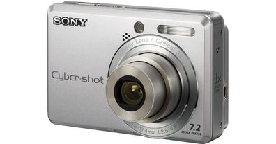 Sony Cyber-shot DSC-S730 Digital Camera 7.2MP Silver DSC S730