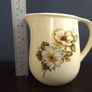 Lovely Small Sandwich Plate and Matching Milk Jug in a Pretty Floral Pattern, by Faianta Sighisoara Porcelain, Romania. Image 8
