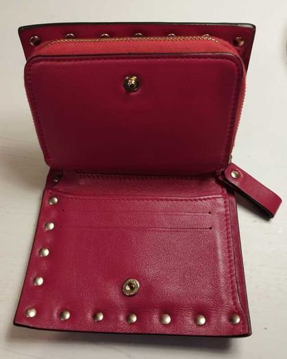 Valentino Garavani Rock Stud Calfskin Wallet for Ladies