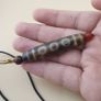 Vintage 5 Eyes Himalayan Tibetan Agate Dzi Bead Amulet Image 2