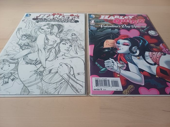 Harley Quinn x 2 Little Black Book & Valentine's Day Special Comic Books Number #1