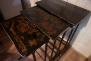Three Antique Chinese Lacquered Tables - Side Tables