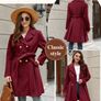 Brand New Women's Wool Blend Long Coat Image 4