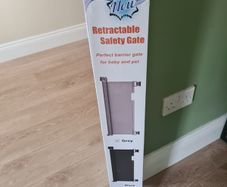 Retractable safety gate 180cm
