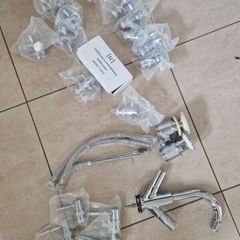 Chrome bathroom sink fittings