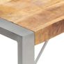 Dining Table 120x60x75 cm Solid Rough Mango Wood Image 6