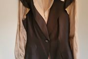 gilet and blouse