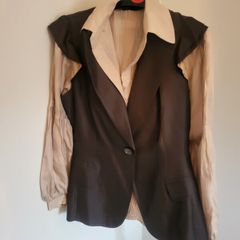 gilet and blouse