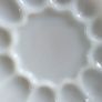Mid-century Anchor Hocking Milk Glass Deviled Egg Plate Image 4