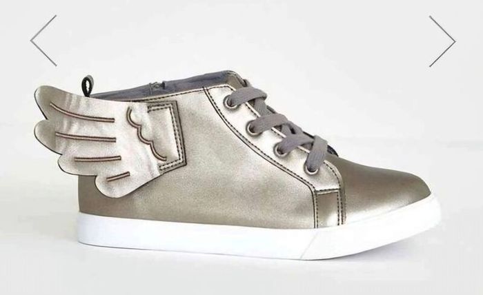 New Leigh Tucker Willow Jolie Metallic Hi-Top With Wings UK13/EU31