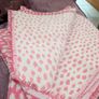 6m pink/ white canvas fabric Image 2