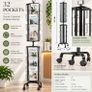 32 Pocket Rotating Magazine and Brochure Display Stand 193cm Mobile Retail Rack Image 5