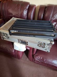 Pedaltrain Pro 3 guitar pedalboard with hard flight case.