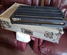 Pedaltrain Pro 3 guitar pedalboard with hard flight case.