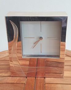 Belleek Living Silver Clock