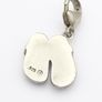 925 Sterling Silver CZ Ballet Slippers Charm Image 4