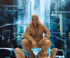 3D Printed Urban Spider-Man In Rubble Figurine