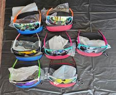 Job lot of sunglasses including cases