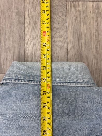 Vintage Carhartt Pearl Snap Button Heavyweight Denim Shirt Mens Large
