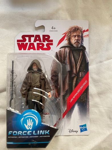 Star Wars Force Link Luke Skywalker (Jedi Exile) 3.75 Figure The Last Jedi New
