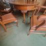 Mohagony Table and Chairs Image 2