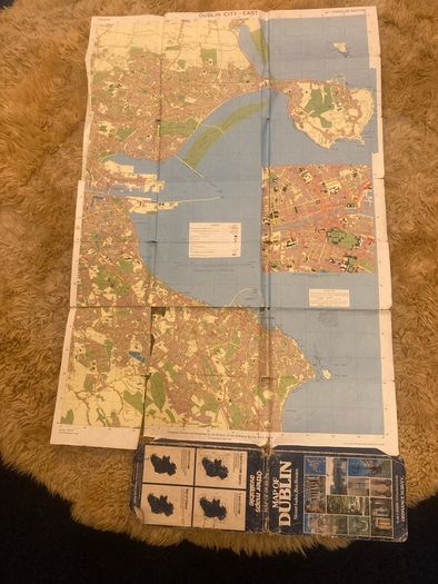 Vintage Ordnance Survey Map of Dublin 1984