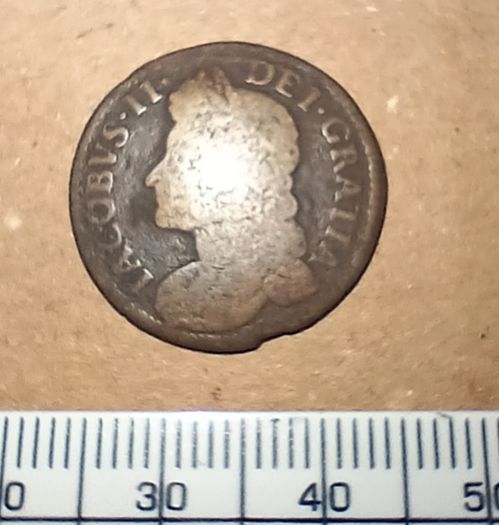 1689 James II Gun Money Six Pence