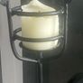 Pair of Vintage Wrought Iron Floor Candle Holders / Tall Candlesticks Image 3